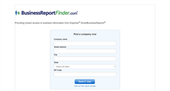 Desktop Screenshot of businessreportfinder.com